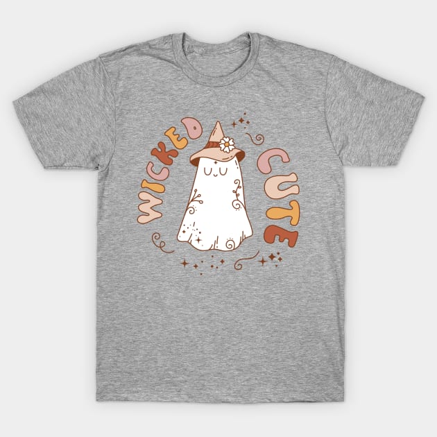 Wicked cute ghost design T-Shirt by kuallidesigns